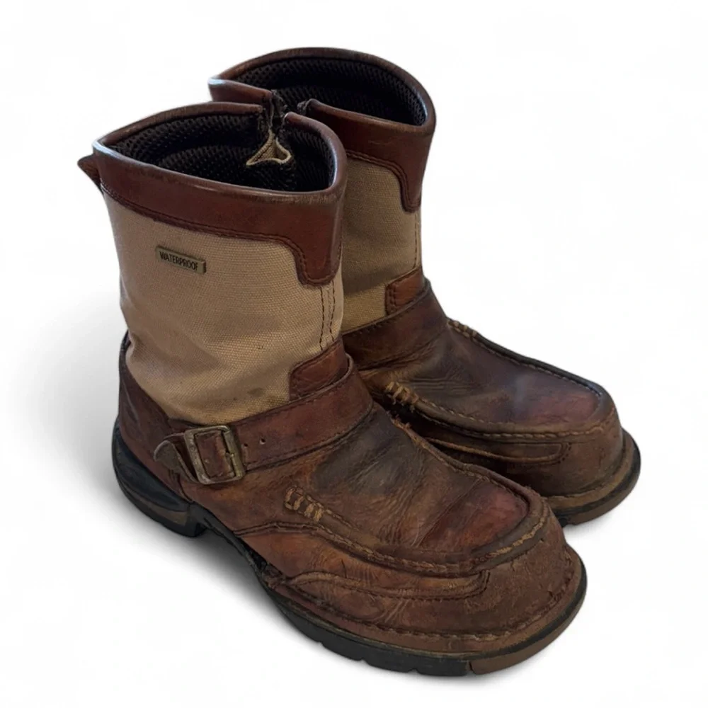 Georgia Boot Brown and Tan Leather Boots 8M